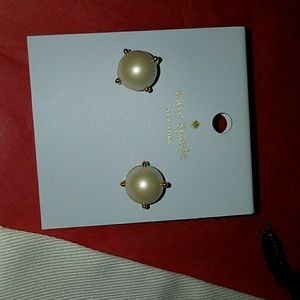 Kate Spade Cream Faux Pearl Earrings
